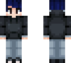 blue hair boy