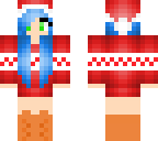 christmas blue hair