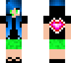 cool blue girl