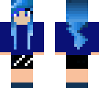 cool blue girl