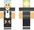 cool garroth with blue hair