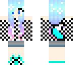 cute blue foxgirl
