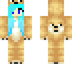 doge girl with blue hair