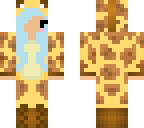 giraffe with blue hair