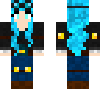 girl dantdm with blue hair