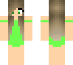 green swimmingsuit girl