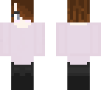 pink shirt and collar