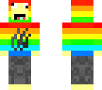 rainbow fire hoodie