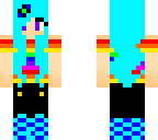 simple blue girl