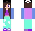 skater girl pastel
