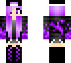 the girl in purple flames