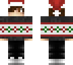 christmas sweater and cap