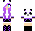 cool purple panda girl