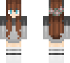 flower wolf girl hair edit