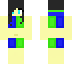 my skin with a bathing suit on