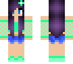 purple haired girl