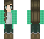 teal anime flannel 