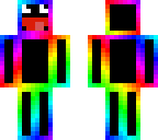black rainbow awesome face