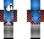 blue-haired girl