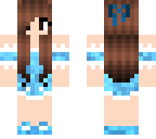 blue maid outfit