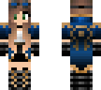 blue steampunk girl