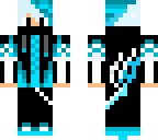 cool white blue fire logo