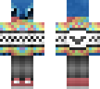disneynerdyt in a rainbow hoodie