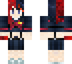 Ryuko Matoi red hair | Minecraft Skin