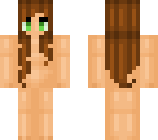 long curly brown hair girl skin base