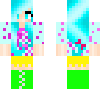 super cute teal hair girl