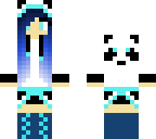 edited blue panda girl