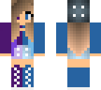 girl of blue and purple