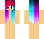 half purple half blue base skin