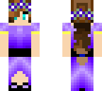 my cat girl - purple dress