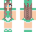 sea green maid girl
