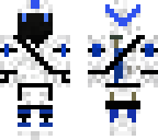 blue armored assassin