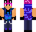 pink hair aaron with blu