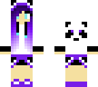 purple ombre panda