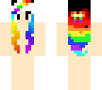 rainbow girl skin base