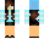 the  blue girl  with black shorts