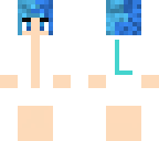 a boy with blue hair