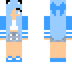 blue and white