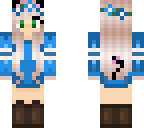 blue cat haired girl
