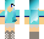 blue haired girl