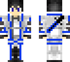 blue kirito with sword