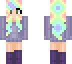 cute rainbow haired girl