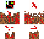 evil skull blood