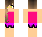 golden glare waering a pink and purple partydress