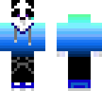 panda blue hoodie