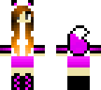 pink wolf girl